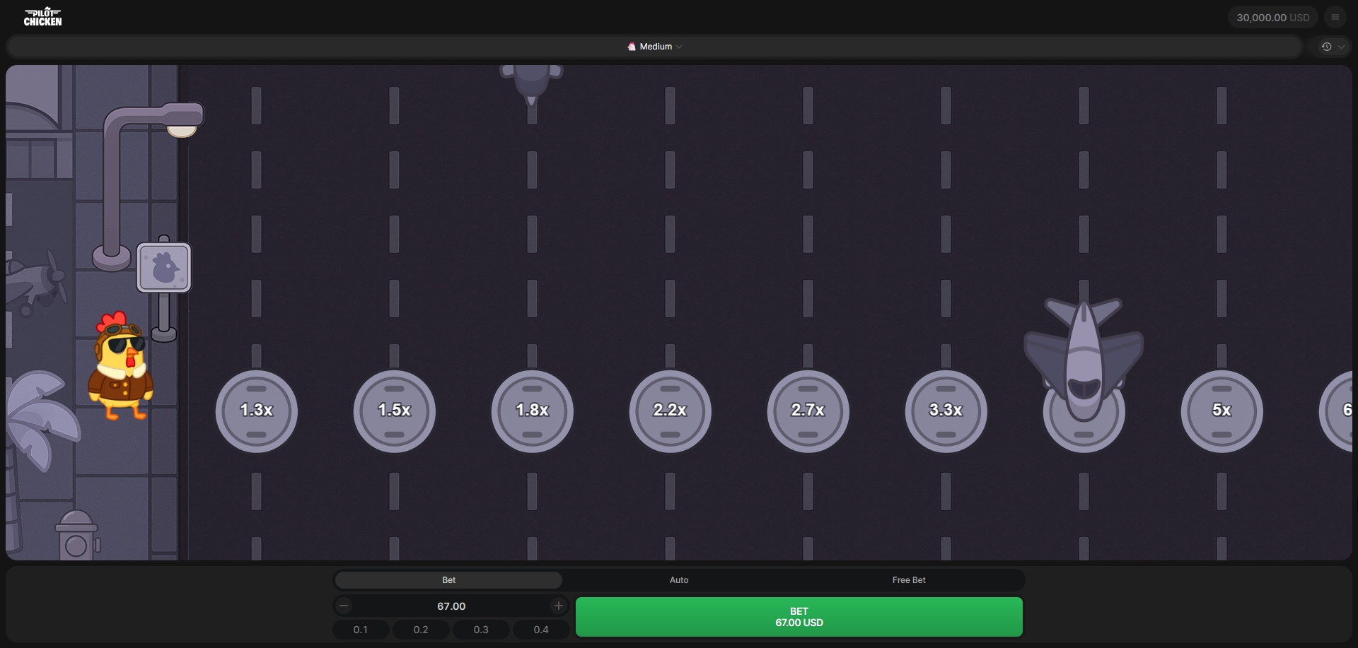 Pilot Chicken spelmekanik